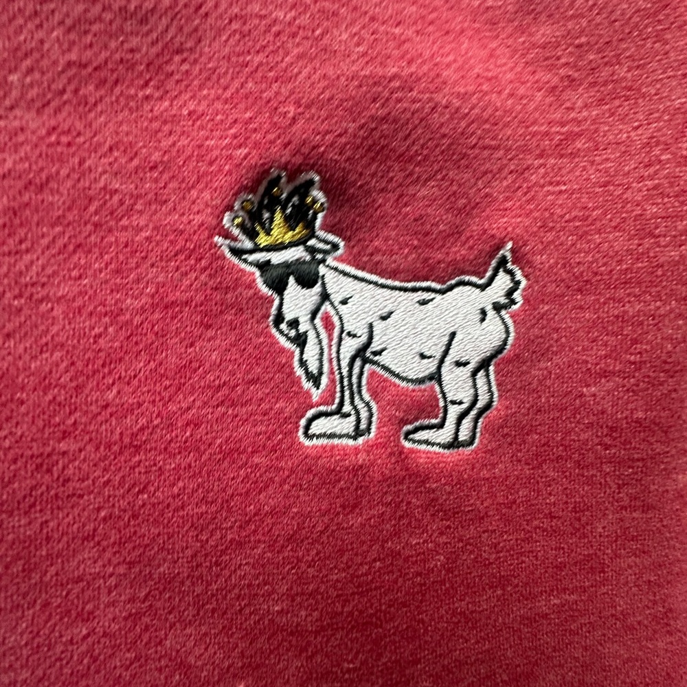 GOAT USA Hoodie Unisex Size Small Good To Be The GOAT Embroidered Red